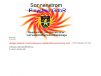 sonnenstrom-pleystein.de Webseite Vorschau