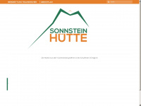 sonnsteinhuette.at Webseite Vorschau