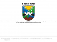 sophienthal.de Webseite Vorschau