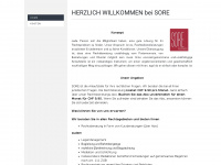 sore.ch Webseite Vorschau