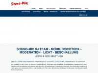 sound-mix.de Webseite Vorschau
