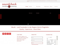 soundcheck.ch Webseite Vorschau