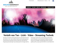 soundcompany.at Webseite Vorschau