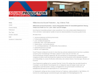 soundproduction.at Webseite Vorschau
