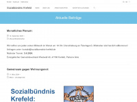 sozialbuendnis-krefeld.de Webseite Vorschau