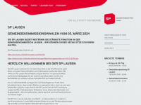 sp-lausen.ch Webseite Vorschau