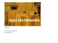 spaceandfrequency.de Webseite Vorschau