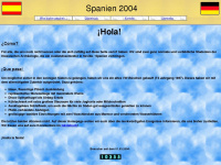 spanien2004.de Webseite Vorschau
