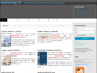 spannung.ch Webseite Vorschau