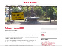 spd-sonsbeck.de Webseite Vorschau