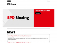 spd-sinzing.de Webseite Vorschau