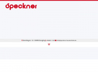 speckner-haustechnik.de Webseite Vorschau