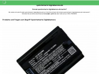 speicherkarte-digitalkamera.de Webseite Vorschau