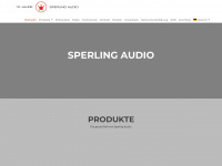 sperling-audio.de Webseite Vorschau