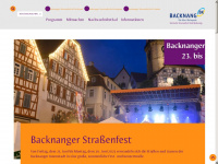 backnanger-strassenfest.de Webseite Vorschau
