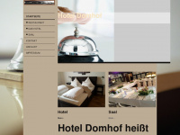 hotel-domhof.de Webseite Vorschau