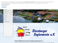 sternberger-seglerverein.de Webseite Vorschau