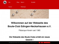 boule-club.de Webseite Vorschau