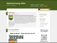 spielmannszug-alfen.de Webseite Vorschau