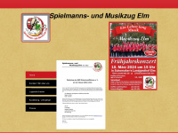 spielmannszug-elm.de Webseite Vorschau