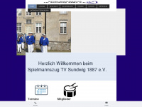 spielmannszug-tvsundwig.de Webseite Vorschau
