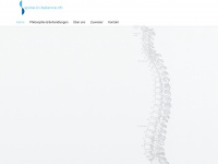 spine-in-balance.ch Webseite Vorschau