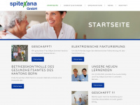 spitexana.ch Webseite Vorschau