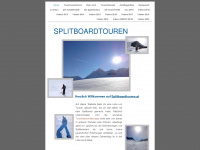 splitboardtouren.at Webseite Vorschau