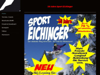 sport-eichinger.de Webseite Vorschau