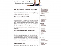 sport-fitness-zuhause.de Webseite Vorschau
