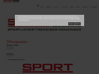 sport-menzinger.at Webseite Vorschau