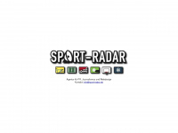 sport-radar.de Webseite Vorschau
