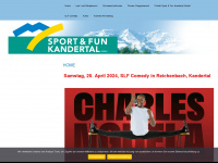 sportandfun.ch Webseite Vorschau
