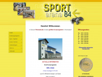 sportarena84.de Webseite Vorschau