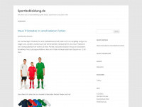 sportbekleidung.de Webseite Vorschau