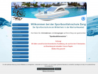 sportbootfahrschule-zang.de Webseite Vorschau