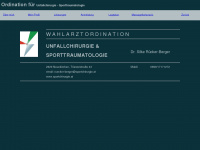 sportchirurgie.at Webseite Vorschau