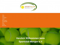 sportclub-mengen.de Webseite Vorschau