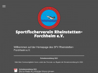 sportfischerverein-rheinstetten.de Webseite Vorschau