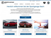 sportgarageibach.ch Webseite Vorschau
