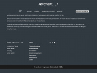 sporthaler.at Webseite Vorschau