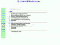 sportinfo-friesland.de Webseite Vorschau