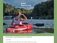 kanu-bayern.org Webseite Vorschau