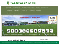 tus-pewsum.de Webseite Vorschau