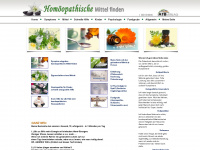 homöopathische-mittel-finden.de Webseite Vorschau