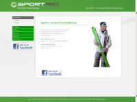 sportpro.at Webseite Vorschau