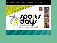 sportsdays-ruesselsheim.de Webseite Vorschau