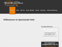 sportstudio-held.de Webseite Vorschau