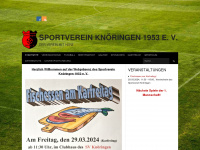 sportverein-knoeringen.de Webseite Vorschau