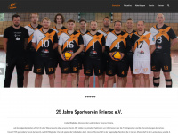 sportverein-prieros.de Webseite Vorschau
